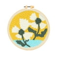 thumbnail image 1 of Aodebiao Coarse Yarn Poke Embroidery Kit – Beginner-Friendly Floral Design Craft Set with Tools & Instructions, Multi-Style Gift for Handicraft Enthusiasts (20cm), 1 of 2