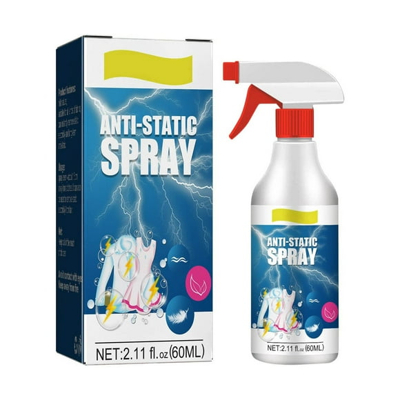 Car Cleaning Kit Antistatic Spray Household Clothes Cotton Quilt Antistatic Lasting Hair Antistatic Spray 60Ml/2.1Fl Oz Cleaning Products Clearance