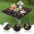thumbnail image 4 of Square Tablecloth with Elastic Edges 34 * 34 Inch Waterproof Pioneer Colorful Floral Table Cover Washable Indoor and Outdoor for Party Kitchen Dinner Banquet Patio Picnic, 4 of 6