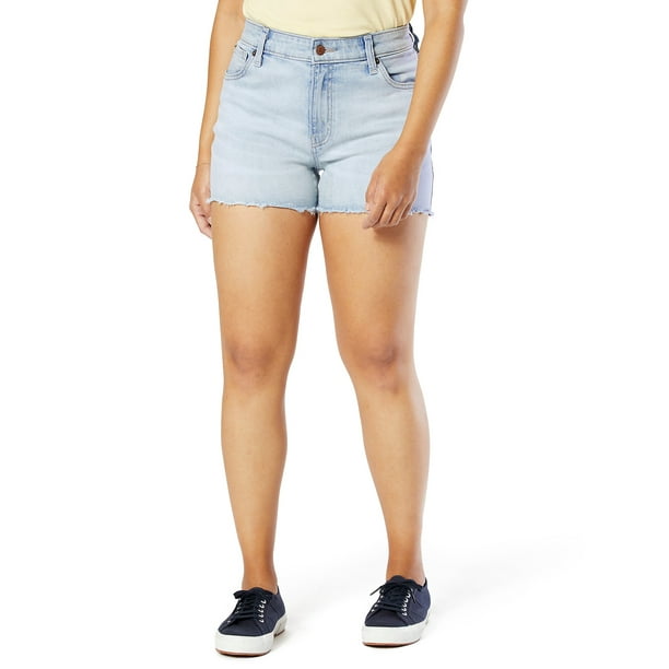Signature by Levi Strauss & Co. Women's High Rise 3-inch Cut-Off Shorts -  