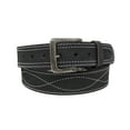 thumbnail image 2 of 53-54  Men's Leather Casual Fancy Stitched Belt Removable Buckle 26AA66BK, 2 of 3