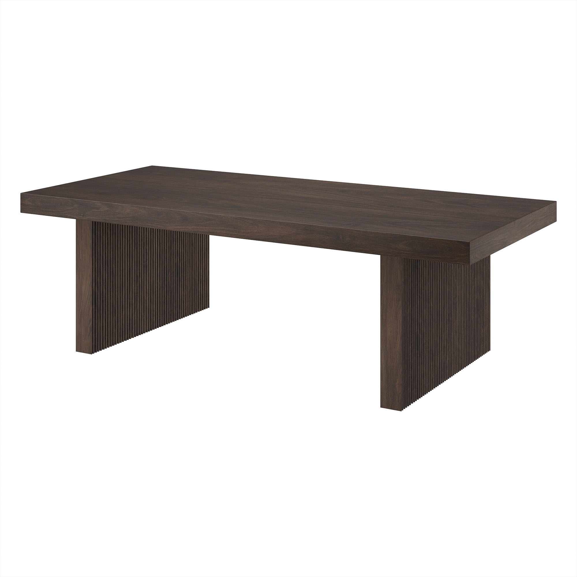 Evelyn&Zoe Modern/Contemporary 48" Wide Alder Brown Coffee Table