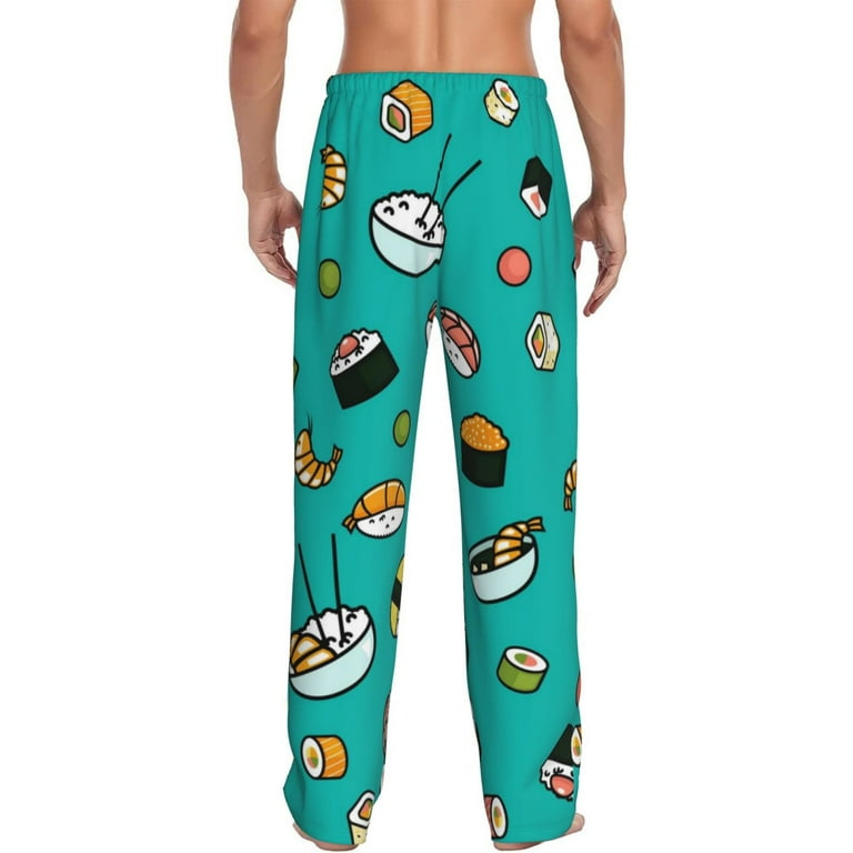 Junzan Men'S Pajama Pants Sushi Sleepwear Pants Pj Bottoms