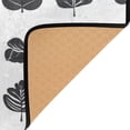 thumbnail image 4 of Minimalist Black Leaves Pattern 63''x48'' Plush Memory Foam Bath Mat, Soft, Absorbent, Non Slip, Durable, 4 of 7