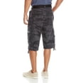 thumbnail image 2 of Black Mens Camo Cargo Belted Cotton Shorts 42, 2 of 2