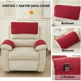 thumbnail image 4 of Waterproof Armrest & Headrest Cover for Recliner Sofa - 2 Seater, 4pcs (Color: #10), 4 of 12