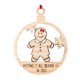 thumbnail image 2 of De Madera Ahuecado Gingerman Colgante Árbol De Navidad Colgante Colgante Regalo Para Amigos Y Familiares Cateissary HA045231-05, 2 of 5
