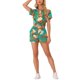 thumbnail image 2 of Conjuntos de Mujeres de Hawái de 2 Piezas, Camisa Floral de Botones y Pantalones Cortos, Ropa Casual de Vacaciones Tropicales en la Playa 2025 XL Turquesa, 2 of 6