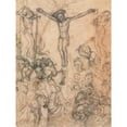 thumbnail image 3 of Anonymous 15x18 Black Modern Framed Museum Art Print Titled - Crucifixion with the Two Thieves (Second Half 15th Century), 3 of 5