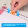 thumbnail image 6 of Uxcell 9 Inch Paper Cutter, 2 Pcs Portable Paper Trimmer Slicers Scrapbooking Tool for A5 Size Paper, White Green, 6 of 6