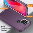 thumbnail image 6 of ELEHOLD for Motorola Moto G 5G 2023,Rugged Hybrid Case Military Grade Shockproof 360° Full Body Protection Slim Fit Anti-Scratch Case for  Motorola Moto G (2023),Purple, 6 of 8
