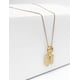 thumbnail image 4 of Collar con dije de oro laminado letra brillos H, 4 of 7