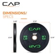 thumbnail image 4 of Juego de paragolpes olímpicos CAP Barbell Economy, par de 25 libras, 4 of 6