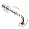 thumbnail image 6 of 212cc Exhaust Pipe Muffler Jet Kit for Predator 212 196cc 224cc 6.5hp Coleman CT200U BT200X CT200U-EX Baja MB200 Mini Bike Go Kart GX160 GX200 OHV Clone Engine Performance Parts with Heat Wrap Silver, 6 of 9