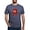 Heather Navy, variant on - A Product Of Washington DC T Shirt - Mens Tri-blend T-Shirt