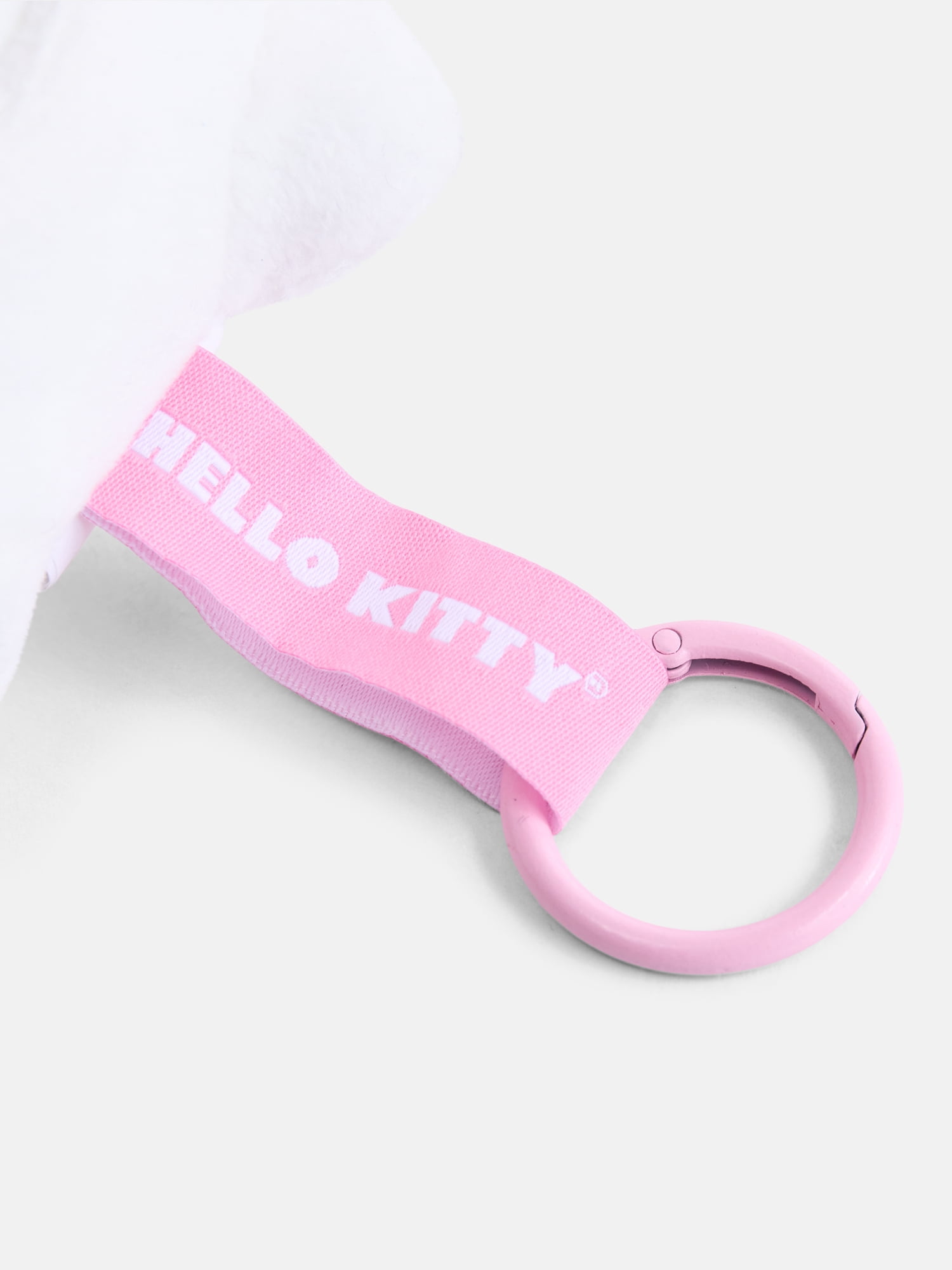 Hello Kitty Girls' Plush Bag Charm, White