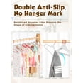 thumbnail image 2 of Velvet Hangers Smartor Kids, paquete de 50 unidades, 35 cm, antideslizantes, color blanco, 2 of 9