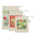 thumbnail image 1 of DII Farmer's Market Collection Machine Washable, Reusable Kitchen, Fabric Produce Bag Set, Eat Your Greens, 3 Piece, 1 of 1