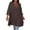 Brown-dresses for women, variant on Womens Linen Shirt Dress Collared V Neck Shift Tunic Dress Loose Long Sleeve Midi Vacation Dresses