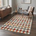 thumbnail image 6 of GENIMO 8'x10' Area Rug for Living Room, Large Machine Washable Non Slip Low Pile Rug for Bedroom Dining Room, Modern Minimalist, Dusty Terracotta, 6 of 6