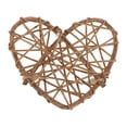 thumbnail image 3 of 5 bolas de mimbre de ratán para centros de mesa de boda, en forma de ellas Corazón Marrón 5 Piezas, 3 of 7