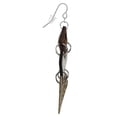 thumbnail image 4 of Beautiful Large Faux Leather Animal Print Statement Earrings, Platinum Earwires, 4 of 4