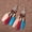 Colorful, variant on NICKSUN Women Faux Feather Earrings Bohemian Fringe Tassel Long Drop Dangle Earrings Set with Design for Women