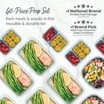 thumbnail image 2 of Bentgo Prep 60-Piece Variety Meal Prep Kit - Reusable & BPA-Free Food Containers 1-Compartment Trays, Prep Bowls, & Snack Boxes - Microwave, Freezer, & Dishwasher Safe (Floral Pastels), 2 of 8