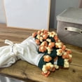 thumbnail image 4 of 31.5In Daisies Bouquet Blanket Handmade, Flower Bouquet Throw Blanket, Crocheted Blankets for Mother's Day Birthday Valentine’s Day or Home Decor (Orange Yellow), 4 of 10