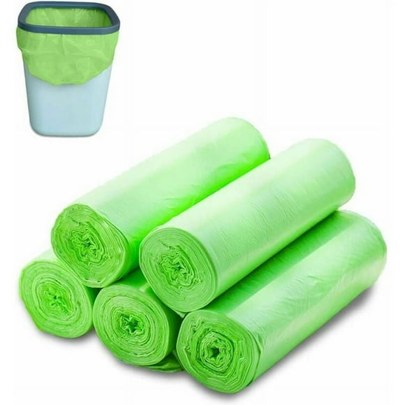 100 Pack Tear Resistant Compostable Biodegradable Corn Starch Organic Waste Bags