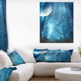 thumbnail image 1 of Design Art - Big Moon in Blue Forest, 1 of 3