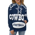 thumbnail image 4 of Football Cowboys 3d Sweatshirts Hoodie Fashion Casual Personality Men's Women Street Hoodie Pullovers Long Sleeve Comfortable Top, 4 of 6