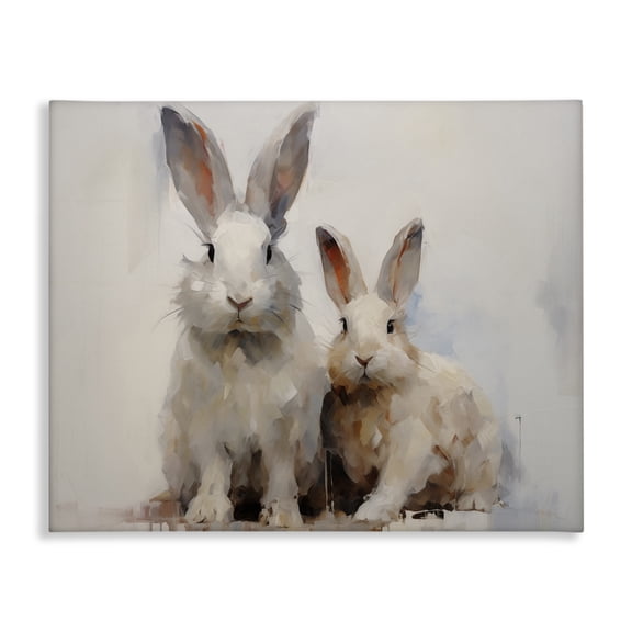 Stupell Industries Farmhouse Fluffy Spring Bunnies Canvas Art, 20 x 16, by Arlington Prints