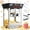 Black, White, variant on Chicdaze Popcorn Machine - 12oz Popper with Stainless-Steel Kettle, Reject Kernel Tray, Warming Light, and Accessories by Great Northern Popcorn (Black)