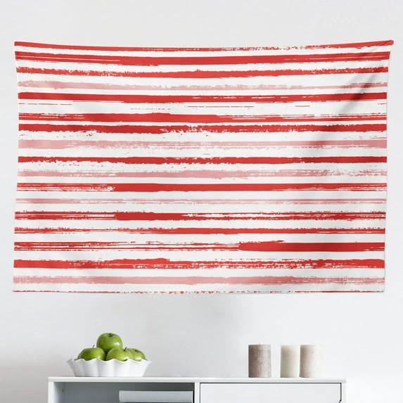 Minimalist Tapestry, Illustration of Irregular Abstract Shapes and Colors on a Plain Background, Fabric Wall Hanging Decor for Bedroom Living Room Dorm, 2 Sizes, Multicolor, by Ambesonne