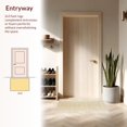 thumbnail image 3 of ODIKA 5' x 7' Machine Washable Non-Slip Area Rug, Contemporary Grid High Traffic Rug, Beige, 127397, 3 of 7