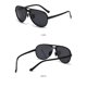 thumbnail image 2 of Gafas de sol polarizadas TR Double Beam Aviator Classic Men's Toad Mirror Black 2pcs 9024715096296, 2 of 2