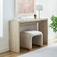 thumbnail image 2 of Modway Mirella Faux Travertine Console Table, 2 of 11