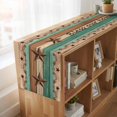 thumbnail image 6 of Table Runners 72 Inches Long Dress Scarves, Western Texas Star Retro Farmhouse Kitchen Table Runner, Coffee Tablerunners, Vintage Farmhouse Brown Teal Wooden 18x72 Inch, 6 of 9