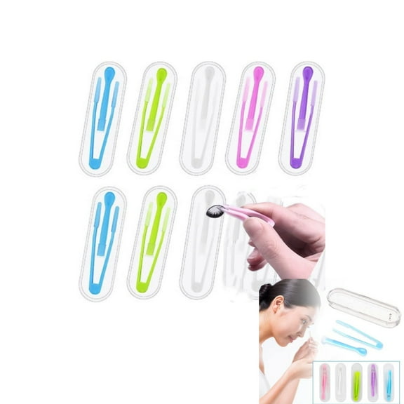 Contact Lenses Remover Tool,QZS Lens Remover Tool for Soft Lenses,10Pack Portable Contact Tool Remover and Inserter with Box,Suitable for Girls with Long Nails