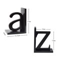 thumbnail image 4 of Sujetalibros de madera con letras Yashi decoración del hogar color negro 17 cm, 4 of 5