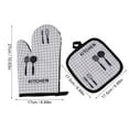 thumbnail image 2 of WUYVCG on Sale! Oven Mitts and Pot Holders Sets, Heat Resistants Oven Mitts Soft Cotton Lining and Non-Slip Surface Safes for Baking, Cooking, BBQ Oven Socks Clearance, 2 of 3