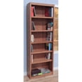 thumbnail image 7 of Home Square 2 Piece Traditional Tall 6-shelf Wood Bookcase Set in Dry Oak, 7 of 7