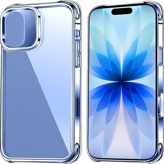 GJX 2026 New Compatible with Iphone 17 Case Clear [Not-Yellowing] [Military-Grade Drop Protection] Shockproof Protective Phone Bumper 6.3 Inch