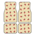 thumbnail image 1 of Honeii Strawberries Print Car Foot Mat Four-Piece Set - Front & Rear Universal Car Floor Mats for SUVs, Trucks, Sedans, 1 of 7