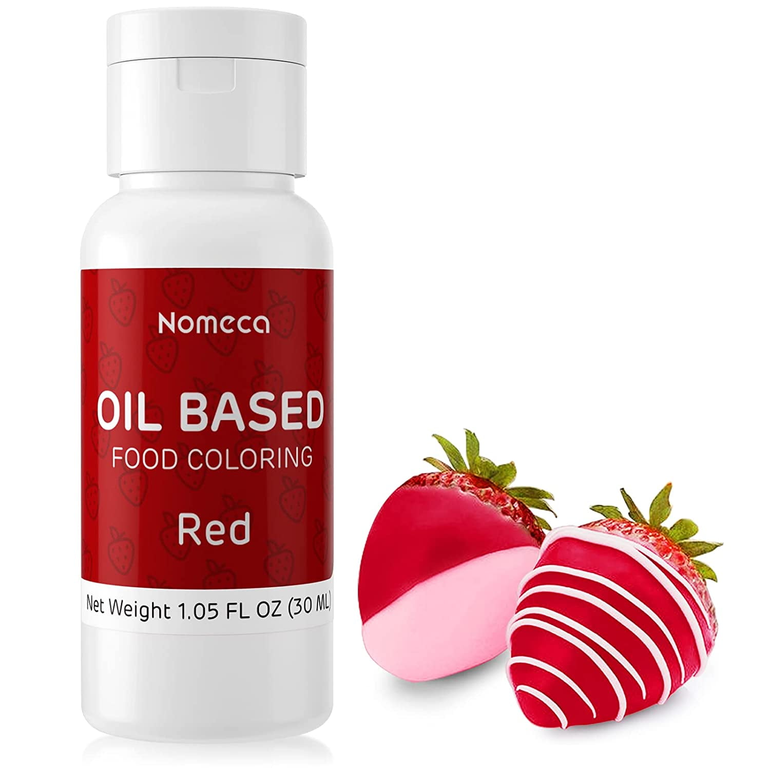 Nomeca 30ml Oil Based Red Food Coloring, for Chocolate Baking Cake