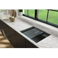 thumbnail image 7 of Bocchi 1633-020-0132 Baveno 27" Undermount Single Basin Fireclay Kitchen Sink - Matte Dark, 7 of 7
