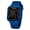 Blue, variant on Digital Watches for Men Women Waterproof Unique Rectangle Watch Stopwatch Countdown Alarm Analog Silicone Strap Transparent Case