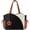 Beige-black-brown, variant on Tote Bag for Women, Puffer Work Bags with Zipper for Daily Travel College, Teacher Nurse Handbags with Laptop Sleeve