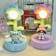 thumbnail image 2 of Sanrio Cinnamoroll Cartoon Night Light for Children Kawaii Figure Hello Kitty Kuromi Modeling Desk Lamp Room Decorations, 2 of 10